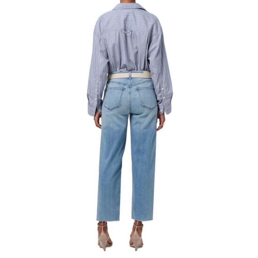 NWT Citizens of Humanity Palma High Rise Straight Leg Jeans Lisbon 34 Raw Hem - Picture 2 of 16